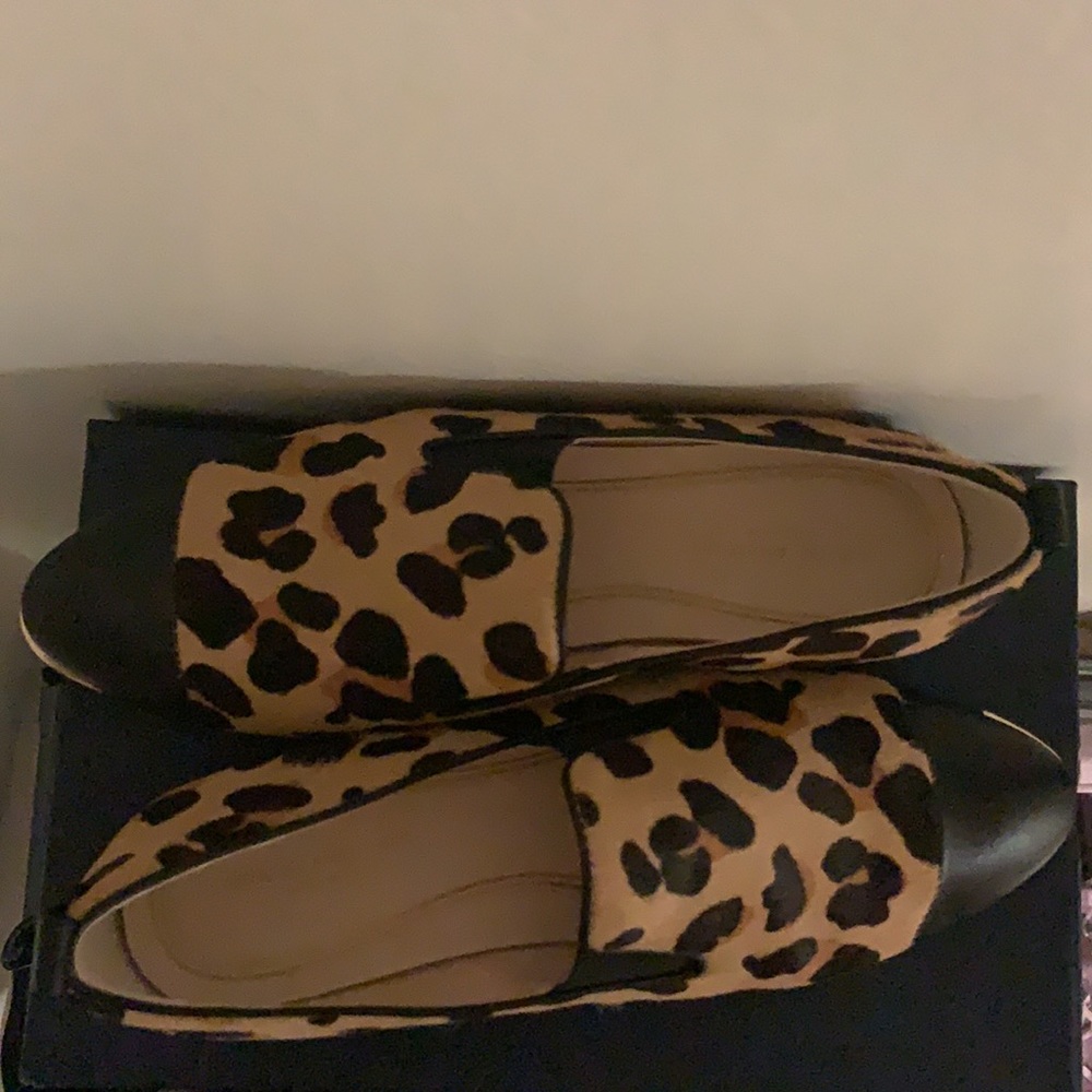 Cole haan leopard print loafers / shoes